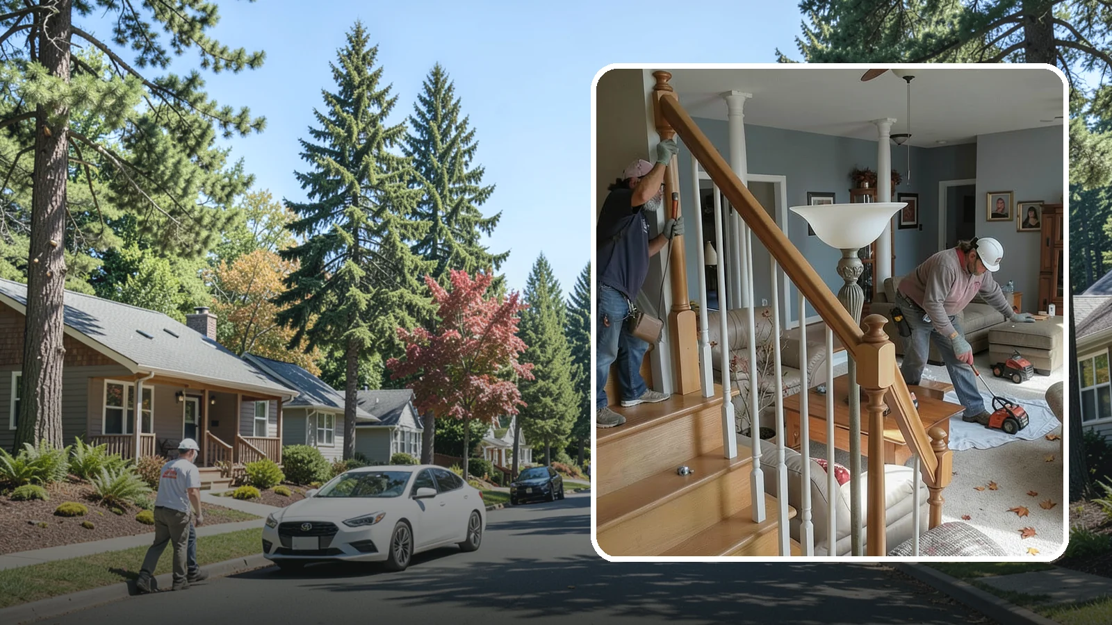 Newel Post Installation in Orting, Pierce County, WA - Sturdy newel posts installed to anchor railings and add a finished stair detail.