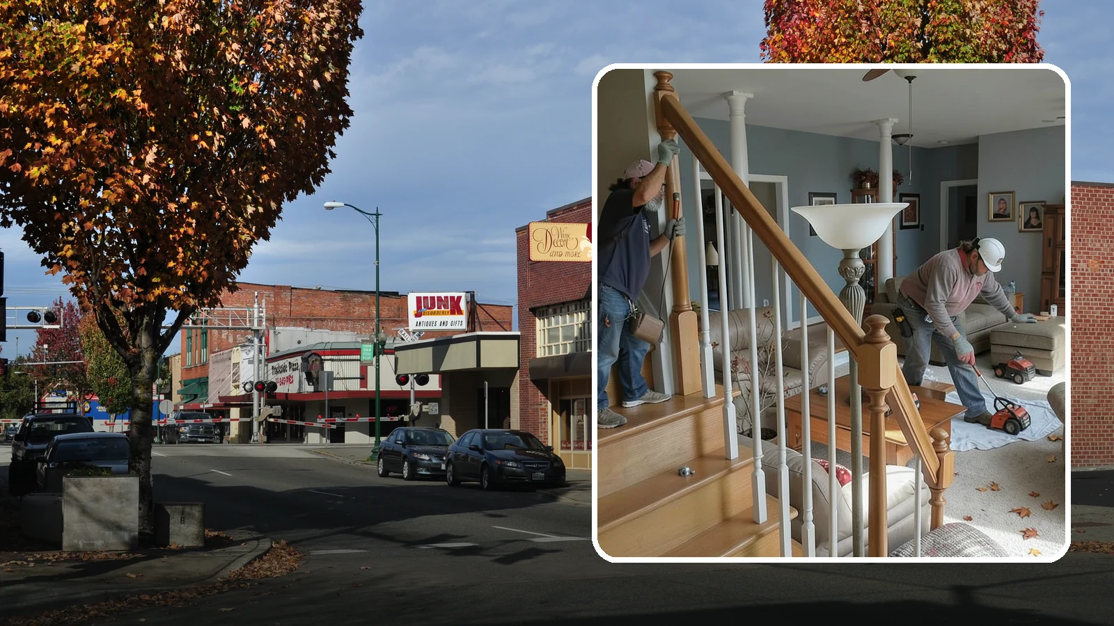 Newel Post Installation in Puyallup, Pierce County, WA - Sturdy newel posts installed to anchor railings and add a finished stair detail.