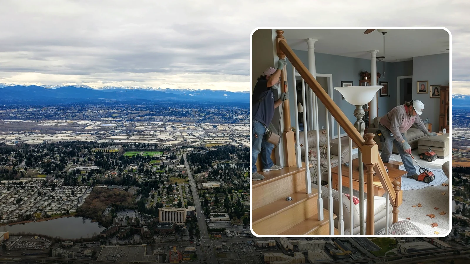 Newel Post Installation in SeaTac, King County, WA - Sturdy newel posts installed to anchor railings and add a finished stair detail.
