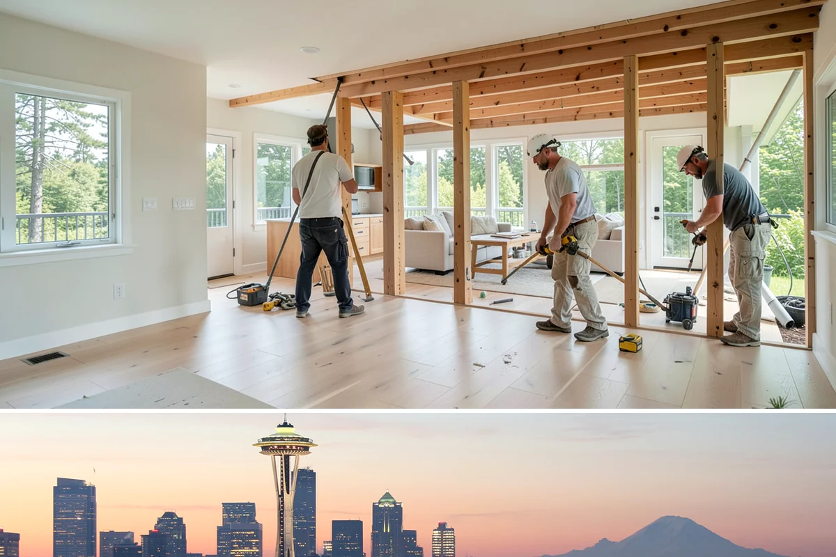 Newel Post Installation in Seattle, King County, WA - Newel post installation is a quick indoor task suitable for any season.