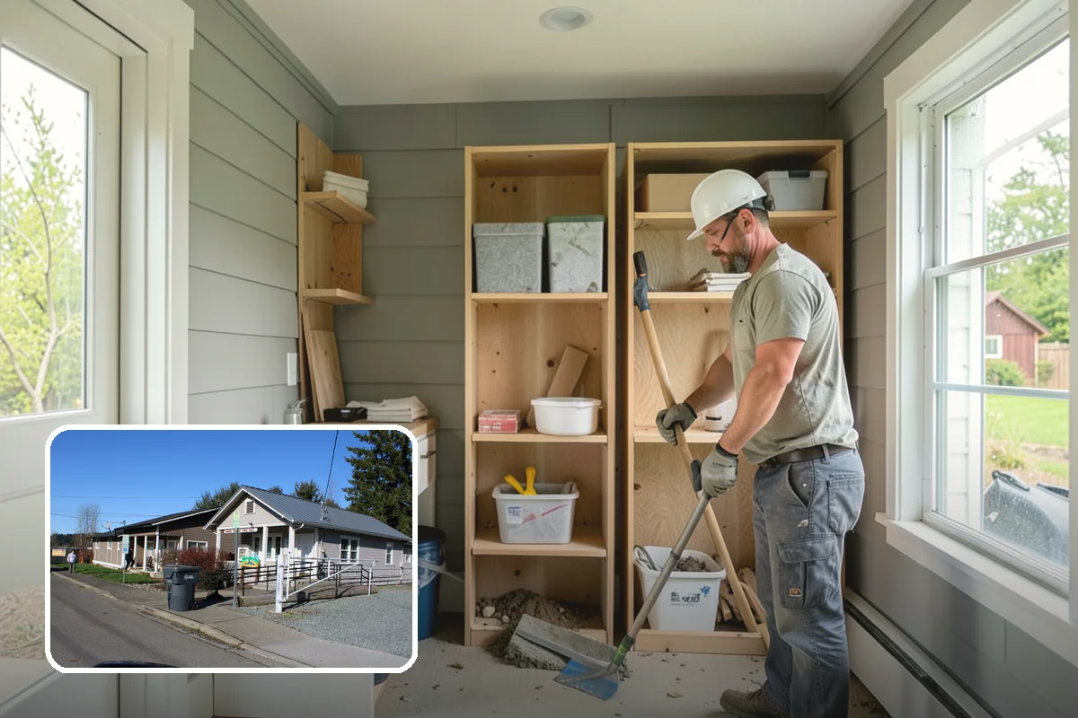 Newel Post Installation in South Prairie, Pierce County, WA - Anchors the railing for a solid, wobble-free feel