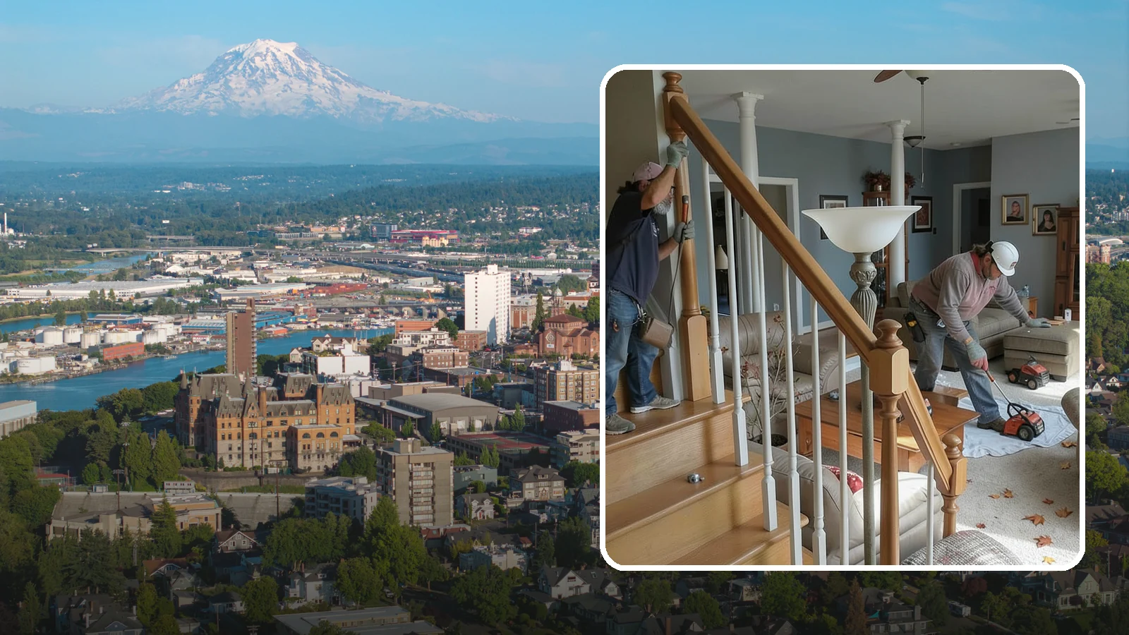 Newel Post Installation in Tacoma, Pierce County, WA - Sturdy newel posts installed to anchor railings and add a finished stair detail.