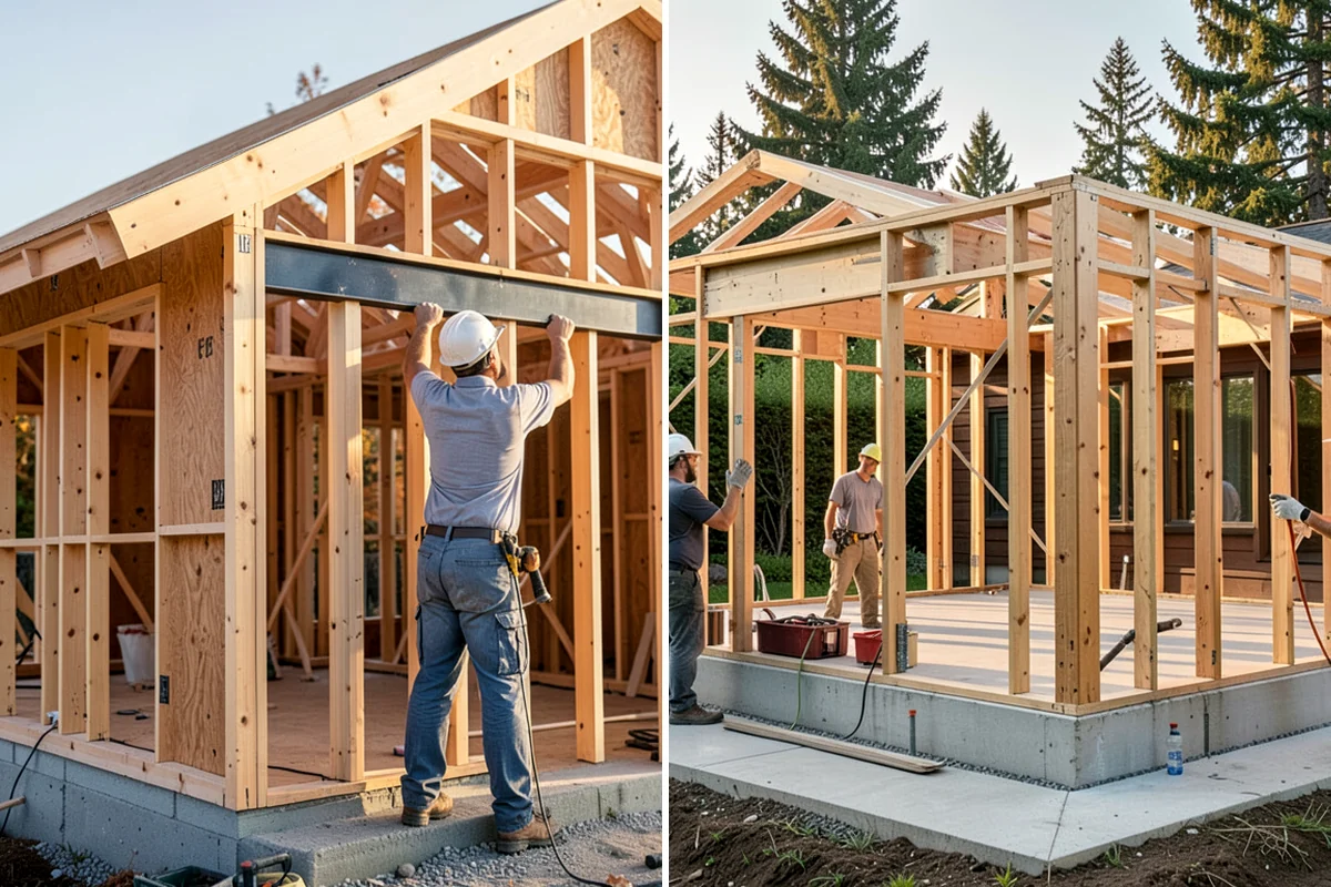 Niche Construction in Arlington, Snohomish County, WA - Locate framing and plan the niche