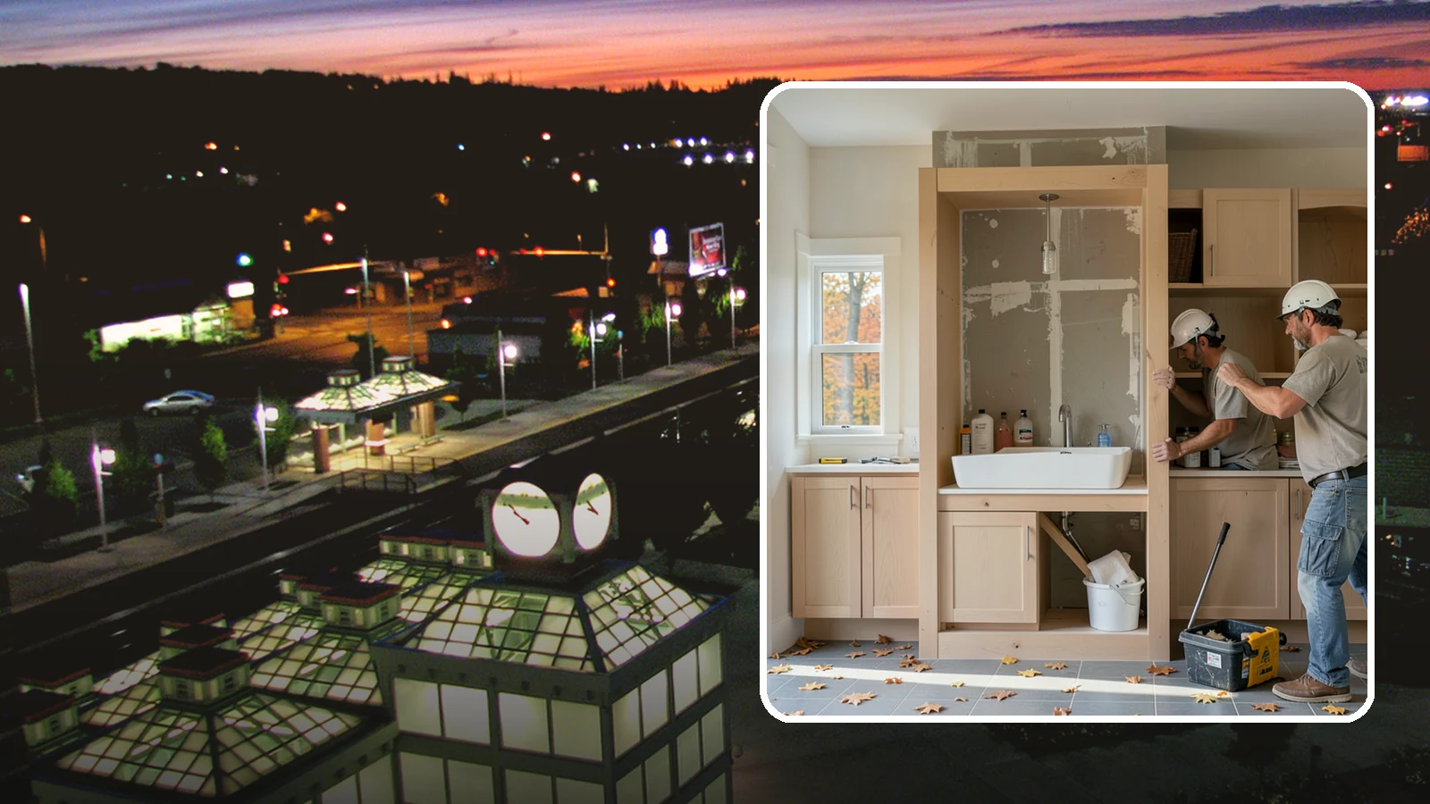 Niche Construction in Auburn, King County, WA - Framing recessed wall niches to display art, add shower storage, or create architectural interest.