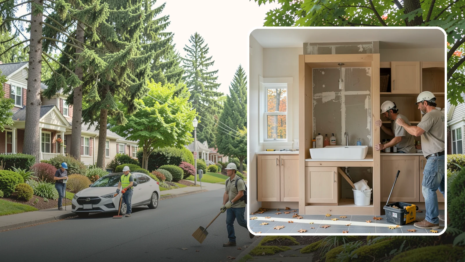 Niche Construction in Beaux Arts Village, King County, WA - Framing recessed wall niches to display art, add shower storage, or create architectural interest.