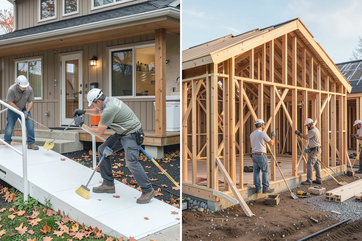 Niche Construction in Darrington, Snohomish County, WA - Locate framing and plan the niche