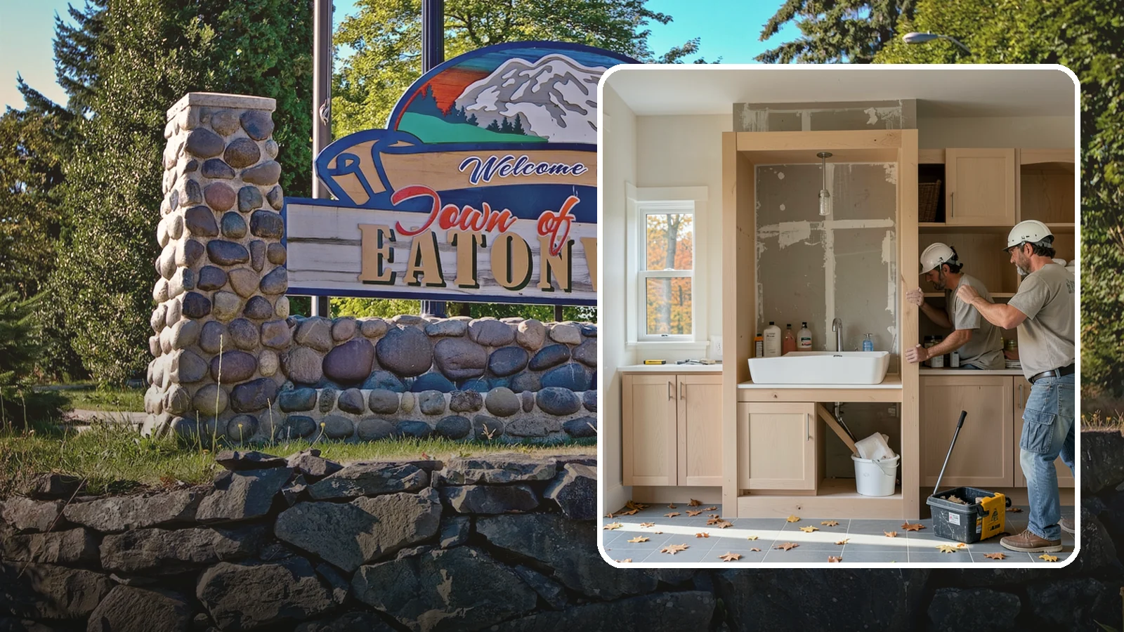 Niche Construction in Eatonville, Pierce County, WA - Framing recessed wall niches to display art, add shower storage, or create architectural interest.
