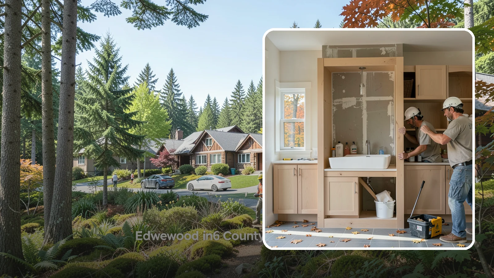 Niche Construction in Edgewood, Pierce County, WA - Framing recessed wall niches to display art, add shower storage, or create architectural interest.