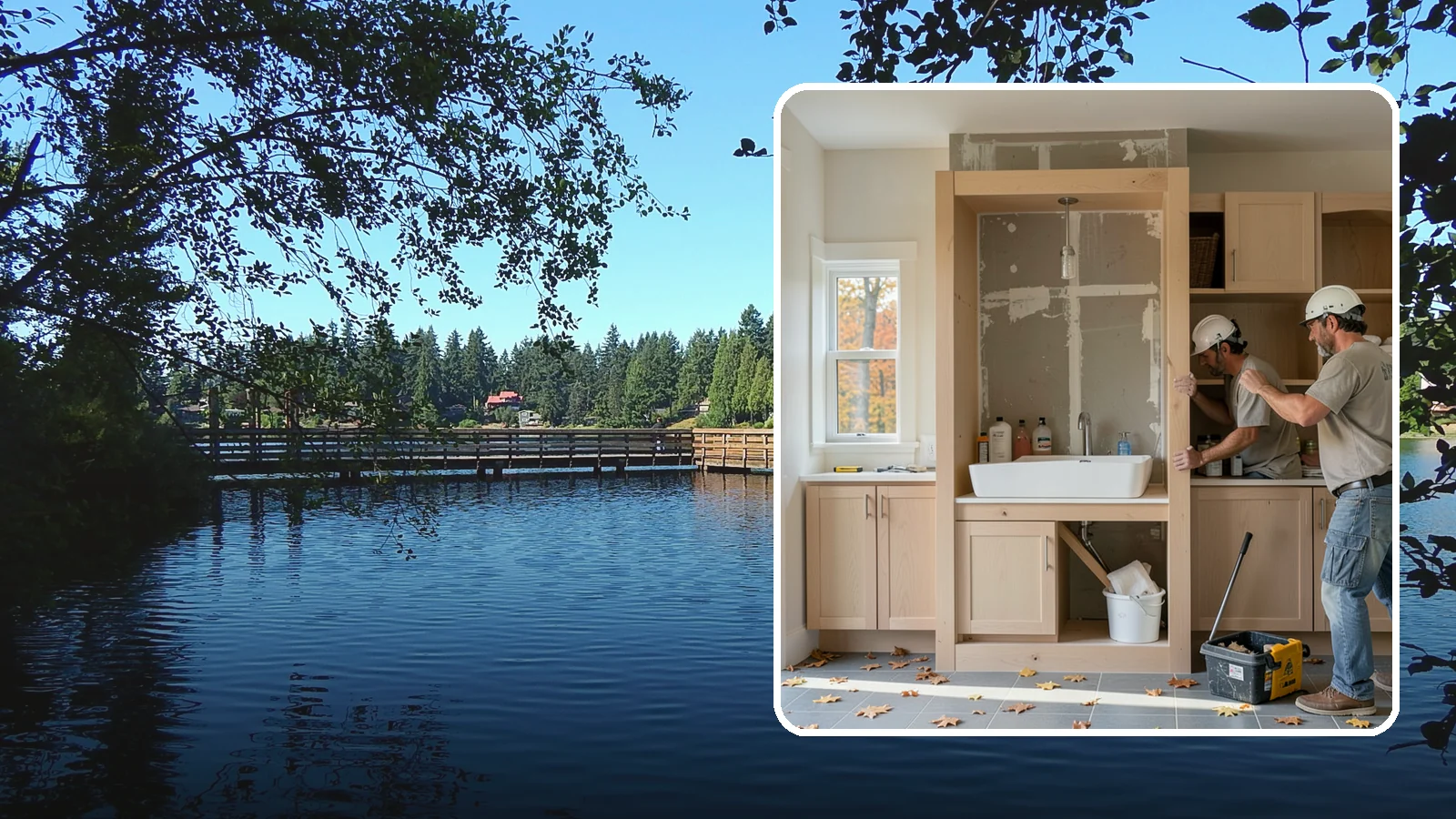 Niche Construction in Federal Way, King County, WA - Framing recessed wall niches to display art, add shower storage, or create architectural interest.