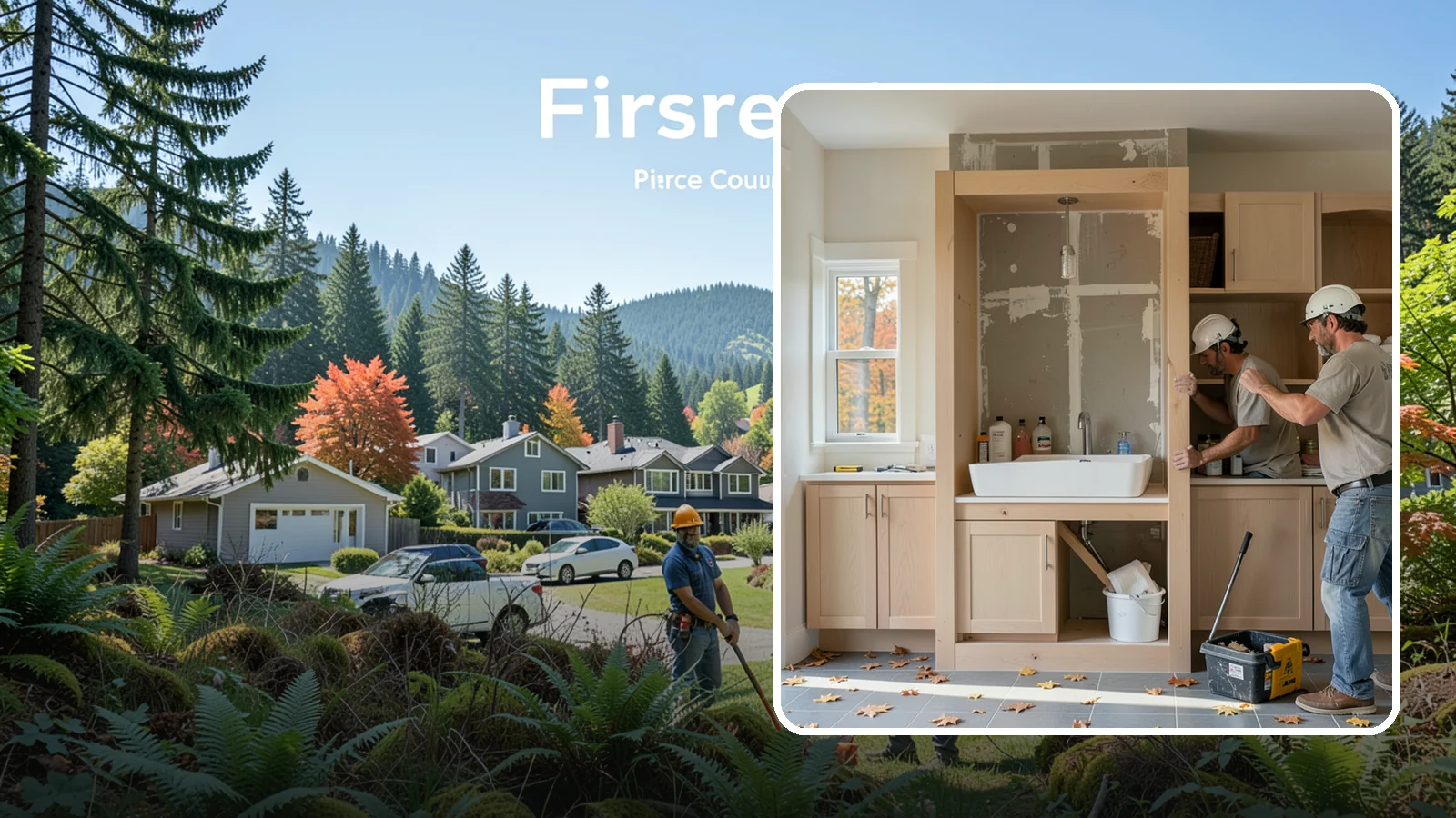 Niche Construction in Fircrest, Pierce County, WA - Framing recessed wall niches to display art, add shower storage, or create architectural interest.