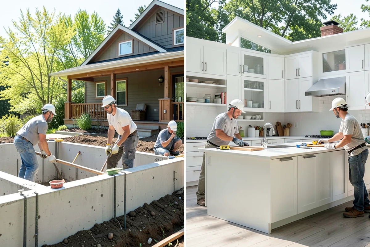 Niche Construction in Fircrest, Pierce County, WA - Locate framing and plan the niche