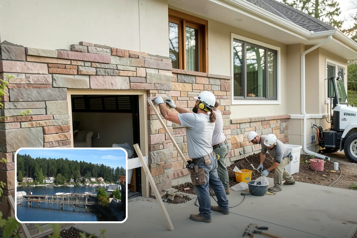 Niche Construction in Gig Harbor, Pierce County, WA - Adds display or storage without bumping out walls