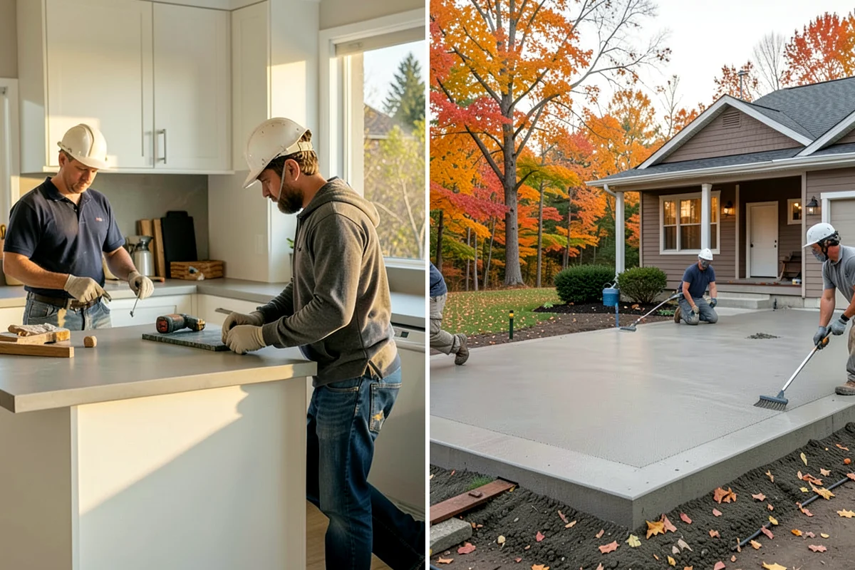 Niche Construction in Gig Harbor, Pierce County, WA - Locate framing and plan the niche