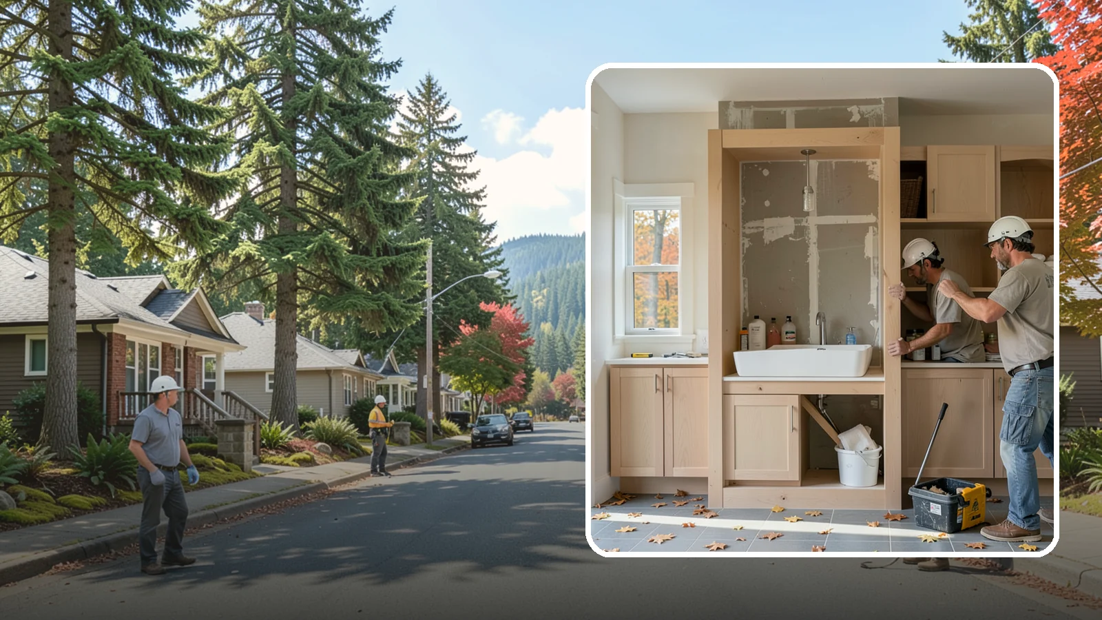 Niche Construction in Hunts Point, King County, WA - Framing recessed wall niches to display art, add shower storage, or create architectural interest.