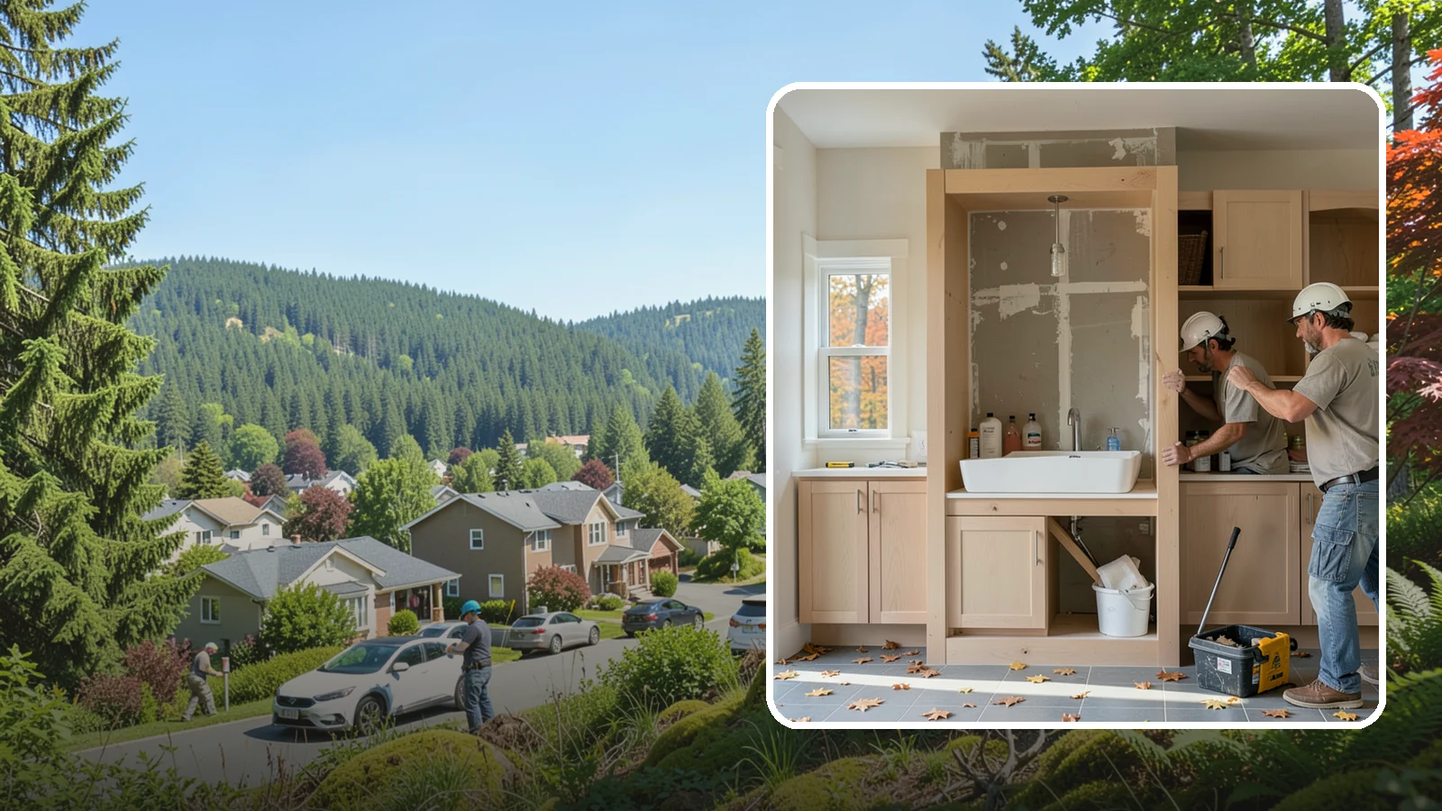 Niche Construction in Index, Snohomish County, WA - Framing recessed wall niches to display art, add shower storage, or create architectural interest.