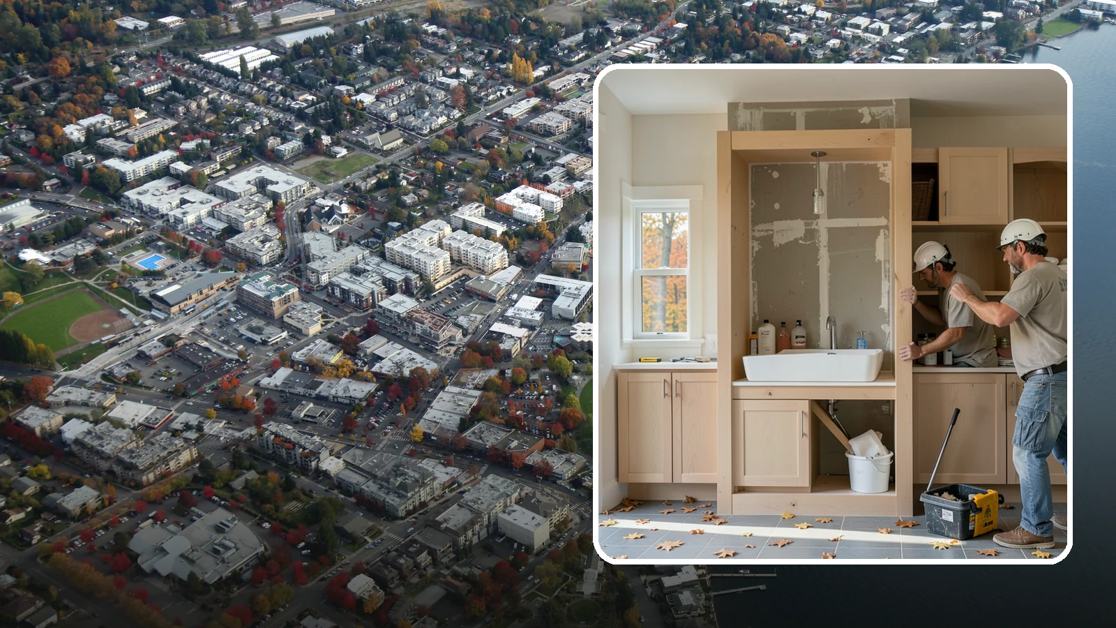 Niche Construction in Kirkland, King County, WA - Framing recessed wall niches to display art, add shower storage, or create architectural interest.
