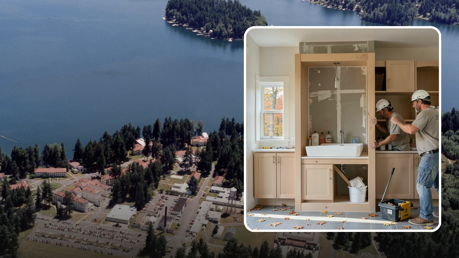 Niche Construction in Lakewood, Pierce County, WA - Framing recessed wall niches to display art, add shower storage, or create architectural interest.