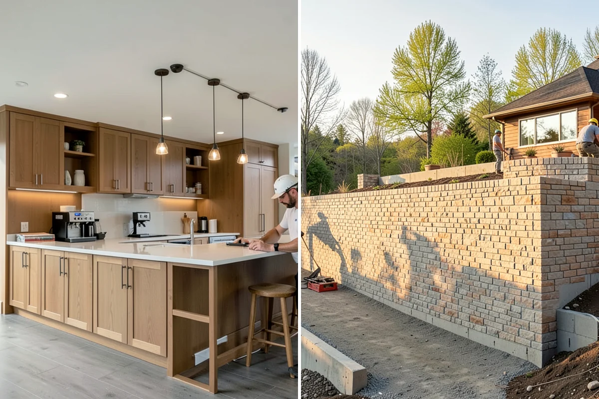 Niche Construction in Lakewood, Pierce County, WA - Locate framing and plan the niche