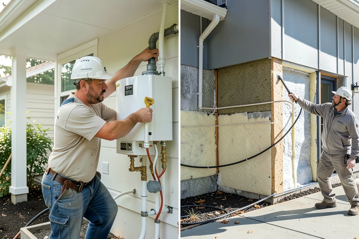 Niche Construction in Lyman, Skagit County, WA - Locate framing and plan the niche