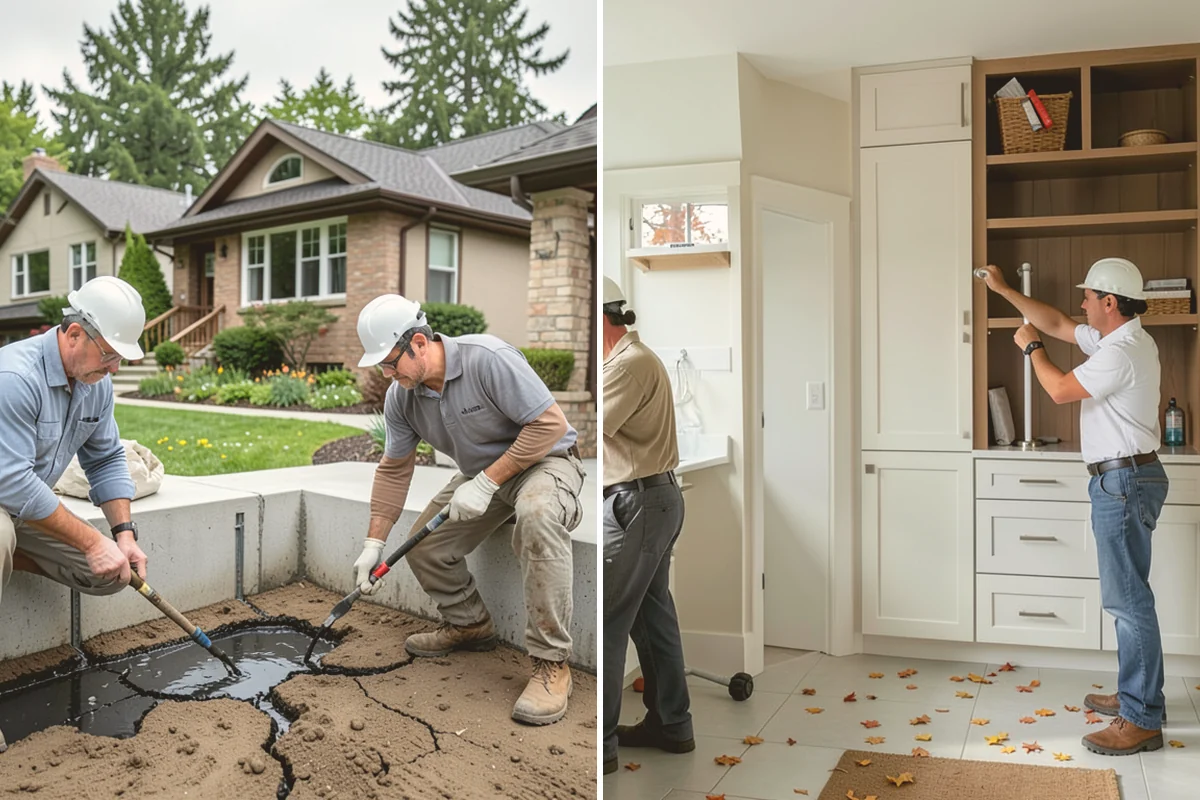 Niche Construction in Lynnwood, Snohomish County, WA - Locate framing and plan the niche