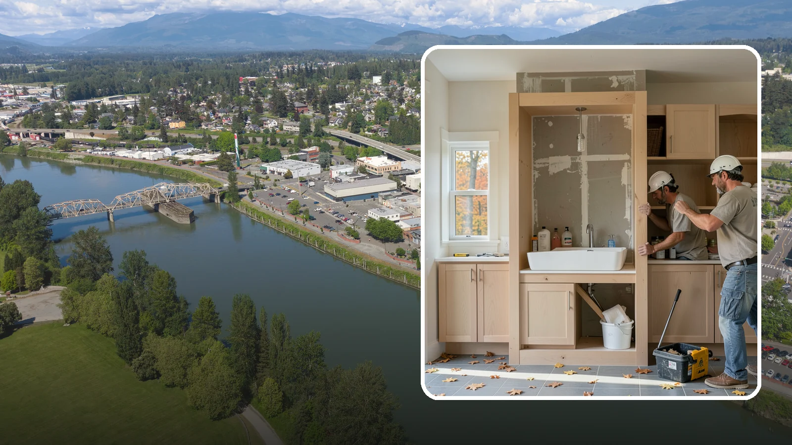 Niche Construction in Mount Vernon, Skagit County, WA - Framing recessed wall niches to display art, add shower storage, or create architectural interest.