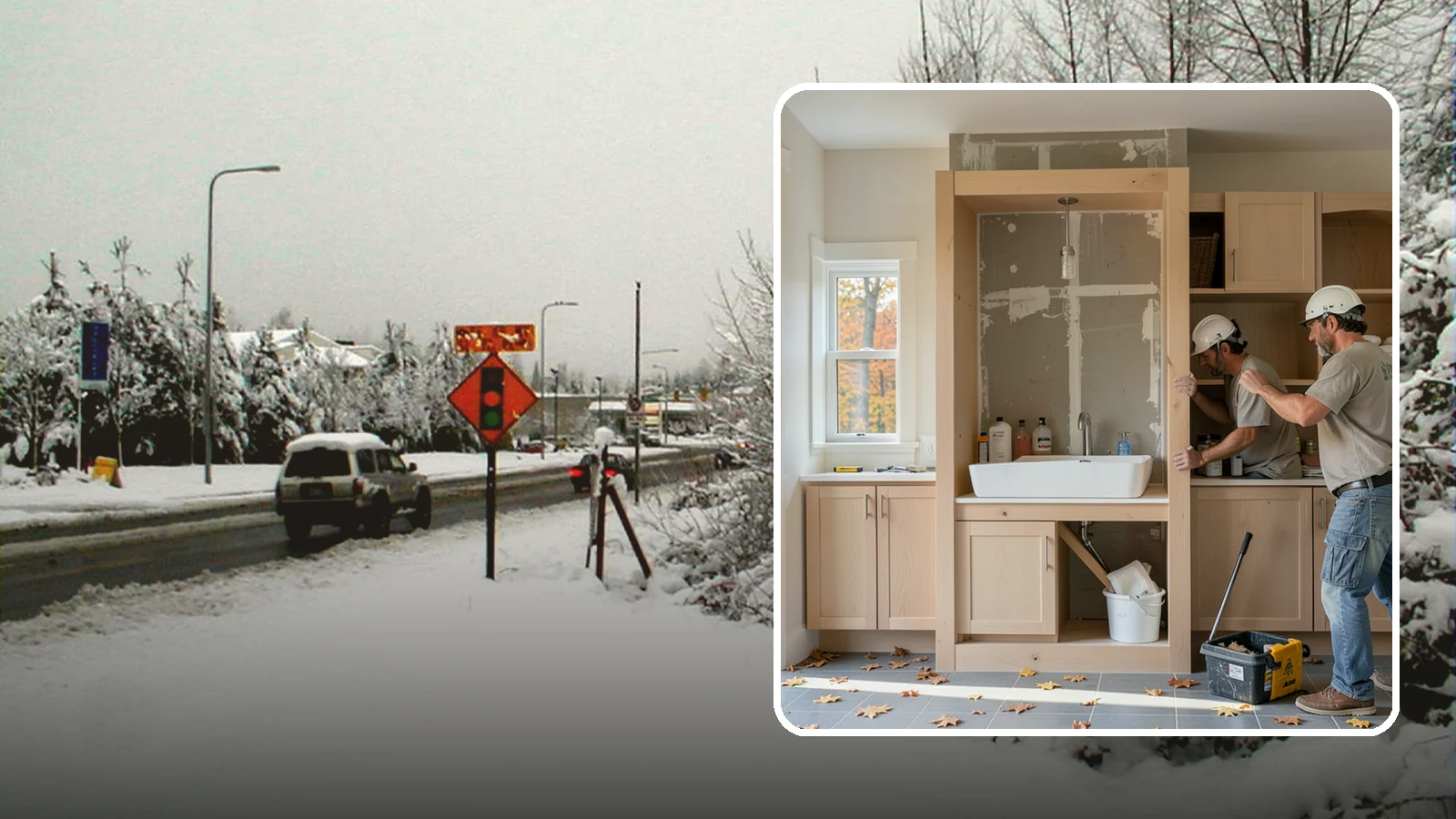 Niche Construction in Newcastle, King County, WA - Framing recessed wall niches to display art, add shower storage, or create architectural interest.