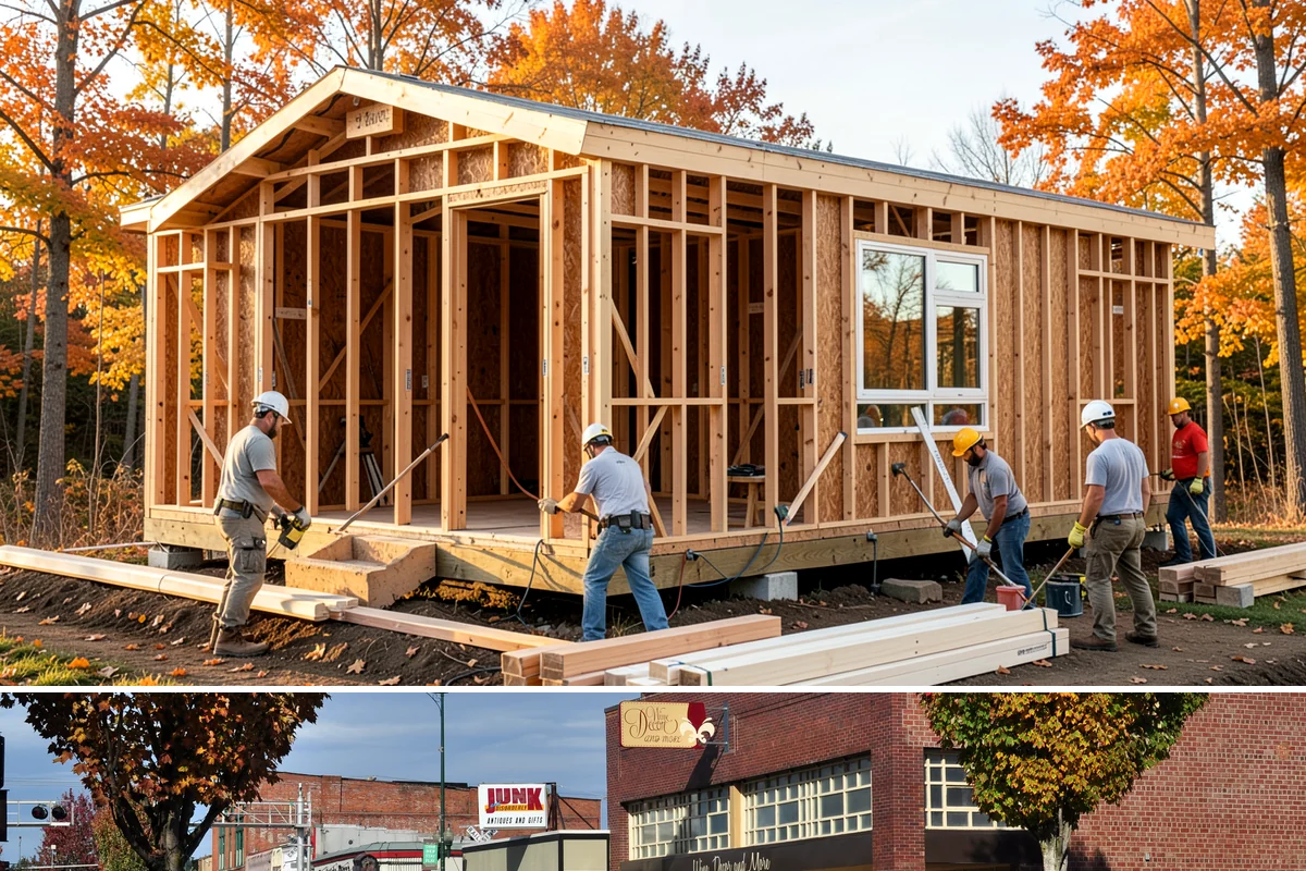 Niche Construction in Puyallup, Pierce County, WA - Niche construction is indoor work that can be completed in any season.
