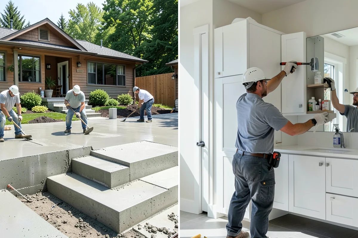 Niche Construction in Shoreline, King County, WA - Locate framing and plan the niche