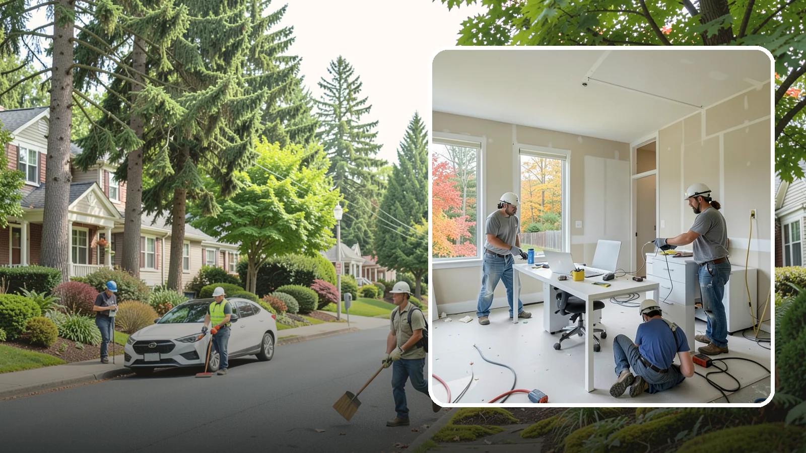 Office Buildout in Beaux Arts Village, King County, WA - Construction of functional, modern office environments within commercial buildings.