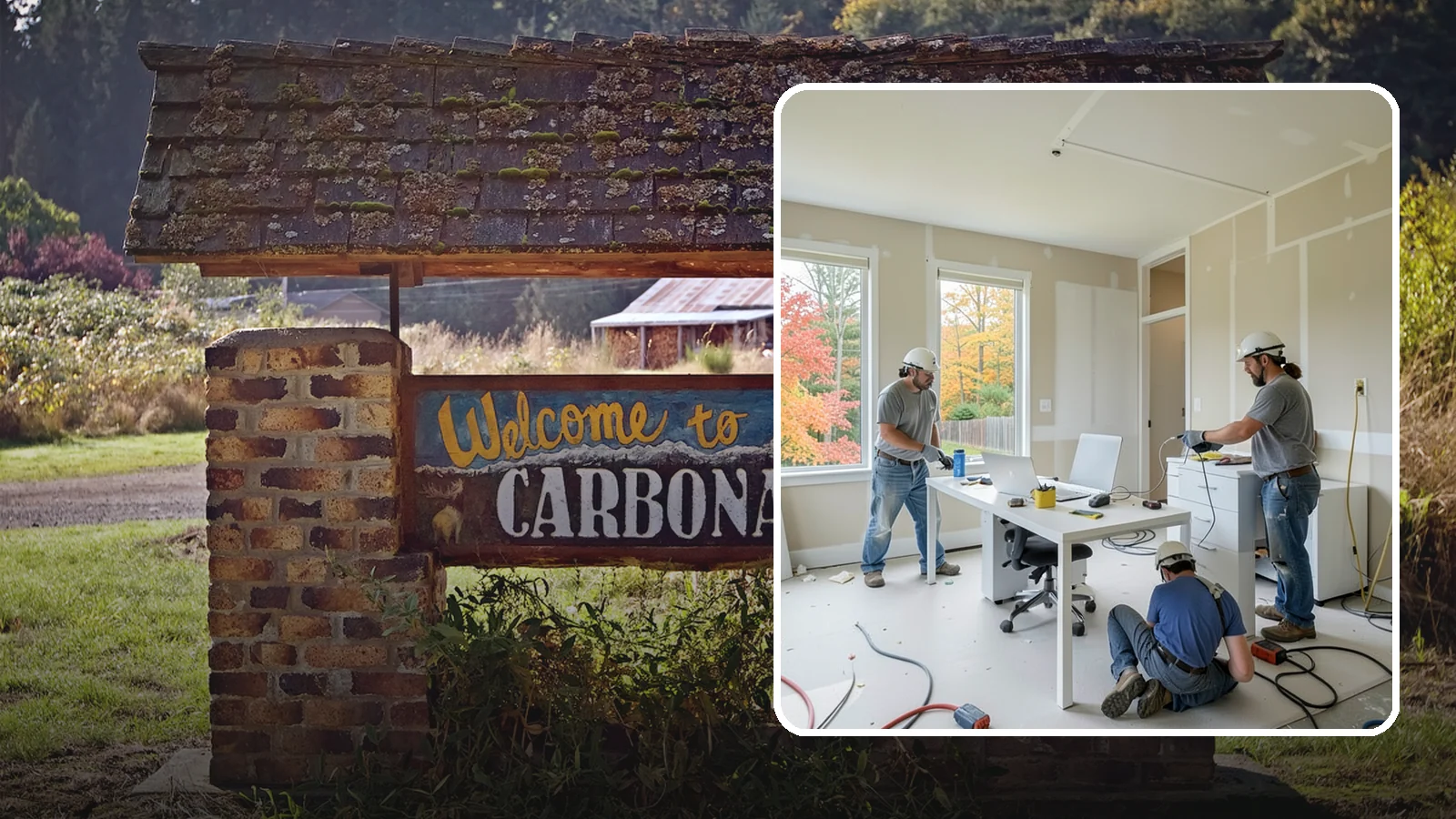 Office Buildout in Carbonado, Pierce County, WA - Construction of functional, modern office environments within commercial buildings.