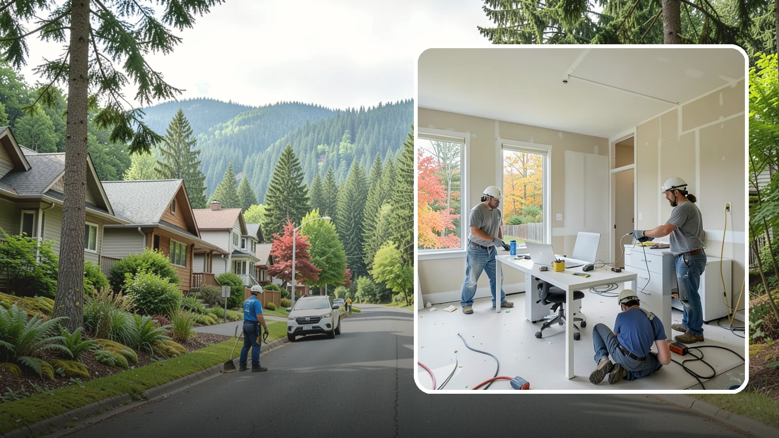 Office Buildout in Darrington, Snohomish County, WA - Construction of functional, modern office environments within commercial buildings.