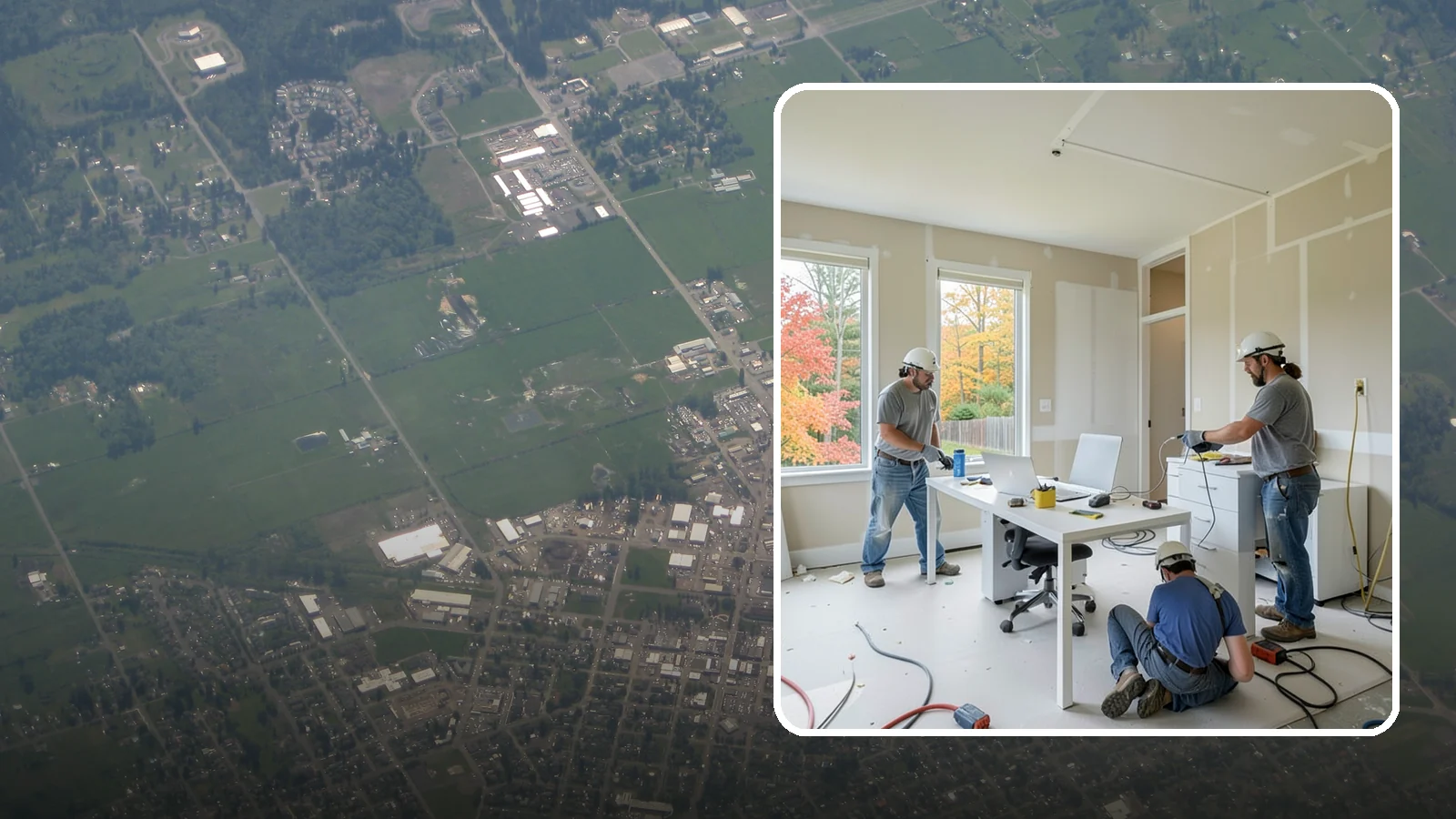 Office Buildout in Enumclaw, King County, WA - Construction of functional, modern office environments within commercial buildings.