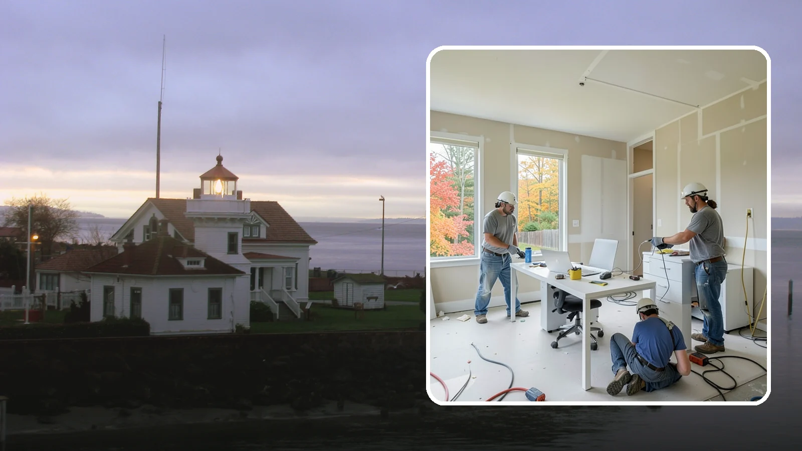 Office Buildout in Mukilteo, Snohomish County, WA - Construction of functional, modern office environments within commercial buildings.