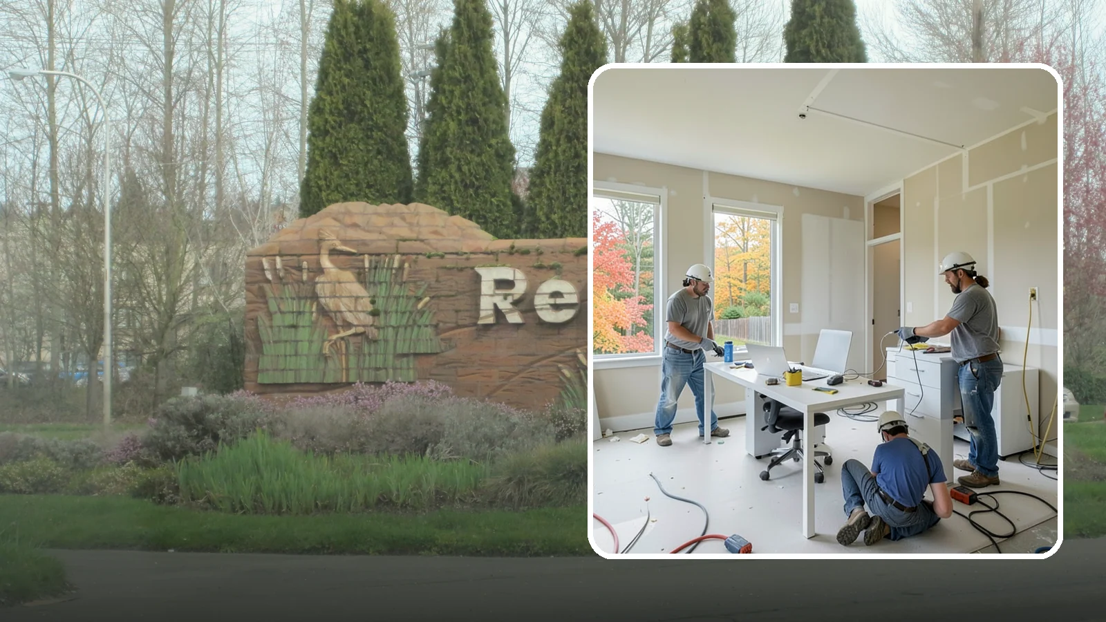 Office Buildout in Renton, King County, WA - Construction of functional, modern office environments within commercial buildings.