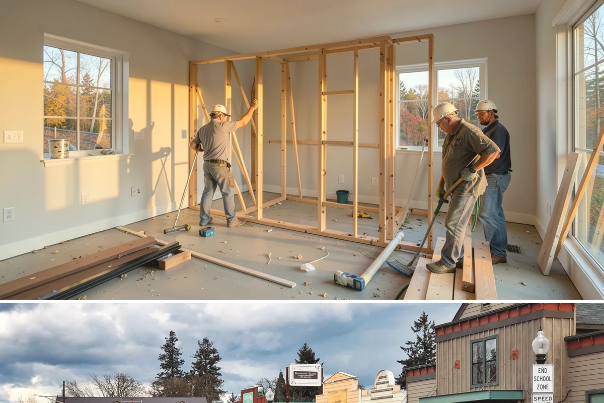Office Buildout in Roy, Pierce County, WA - Office buildouts are interior projects, so they move ahead any time of year to hit your occupancy date.