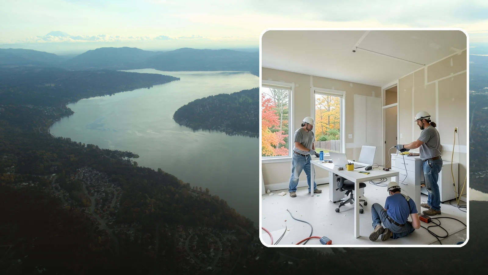 Office Buildout in Sammamish, King County, WA - Construction of functional, modern office environments within commercial buildings.
