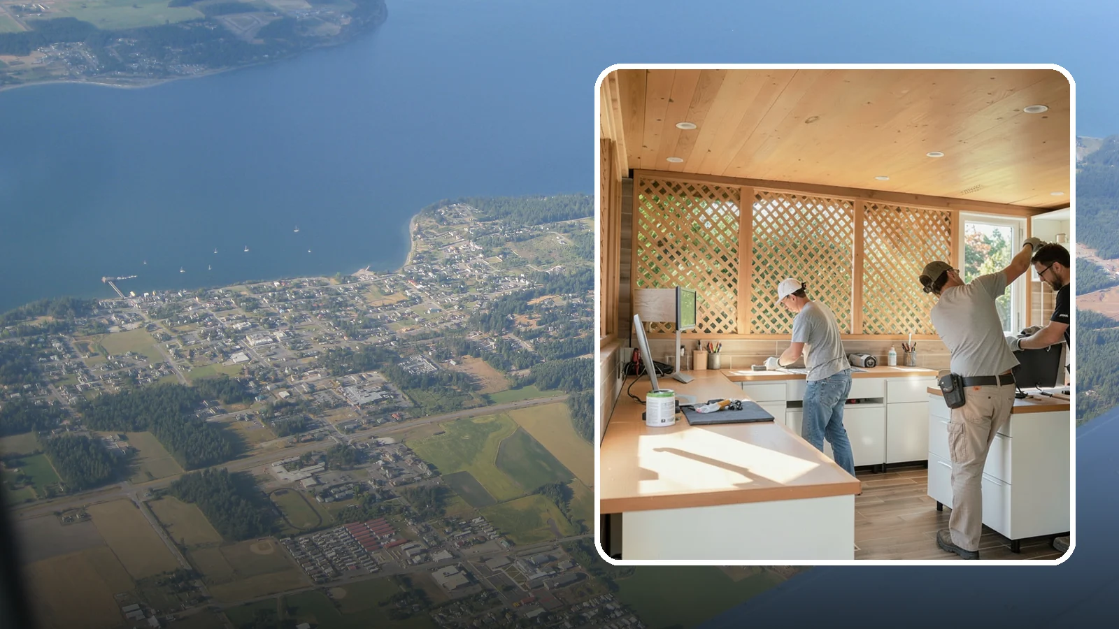 Office Cabinetry in Coupeville, Island County, WA - Installing built-in office cabinetry that organizes your workspace with custom desks, shelving, and storage.