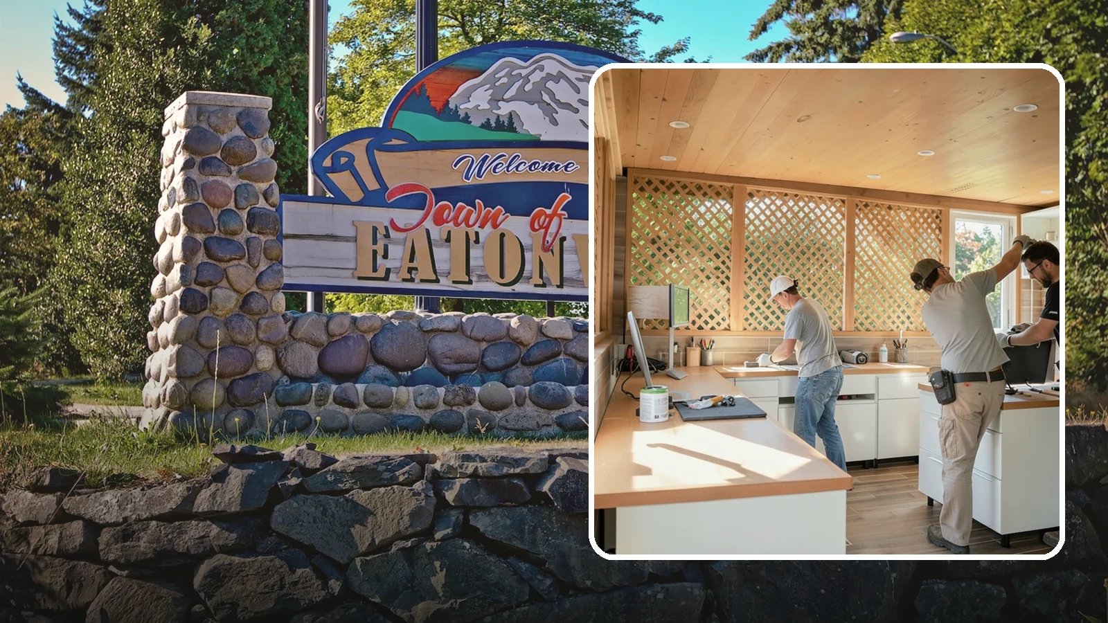 Office Cabinetry in Eatonville, Pierce County, WA - Installing built-in office cabinetry that organizes your workspace with custom desks, shelving, and storage.