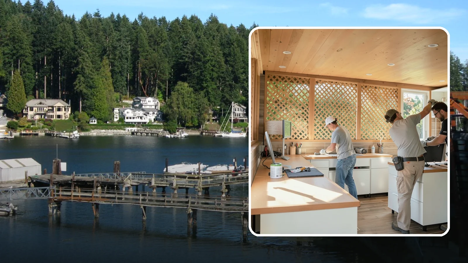 Office Cabinetry in Gig Harbor, Pierce County, WA - Installing built-in office cabinetry that organizes your workspace with custom desks, shelving, and storage.