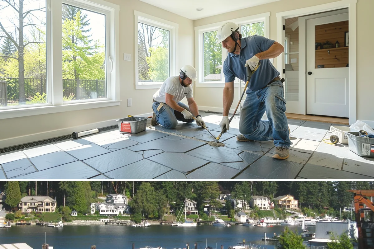 Office Cabinetry in Gig Harbor, Pierce County, WA - Office cabinetry is indoor work scheduled at your convenience any time of year.