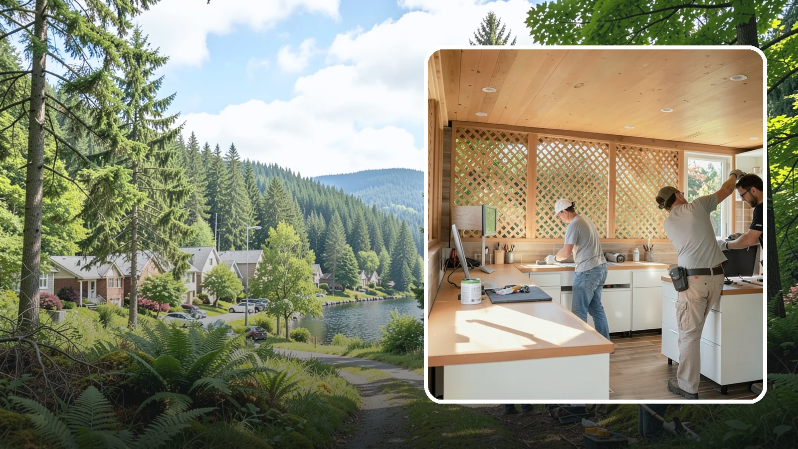 Office Cabinetry in Lake Forest Park, King County, WA - Installing built-in office cabinetry that organizes your workspace with custom desks, shelving, and storage.