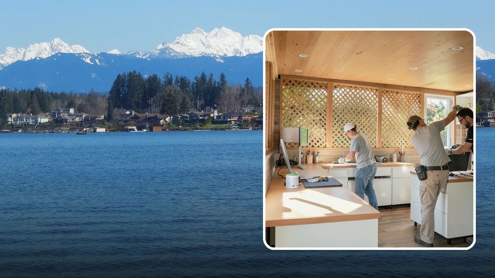 Office Cabinetry in Lake Stevens, Snohomish County, WA - Installing built-in office cabinetry that organizes your workspace with custom desks, shelving, and storage.