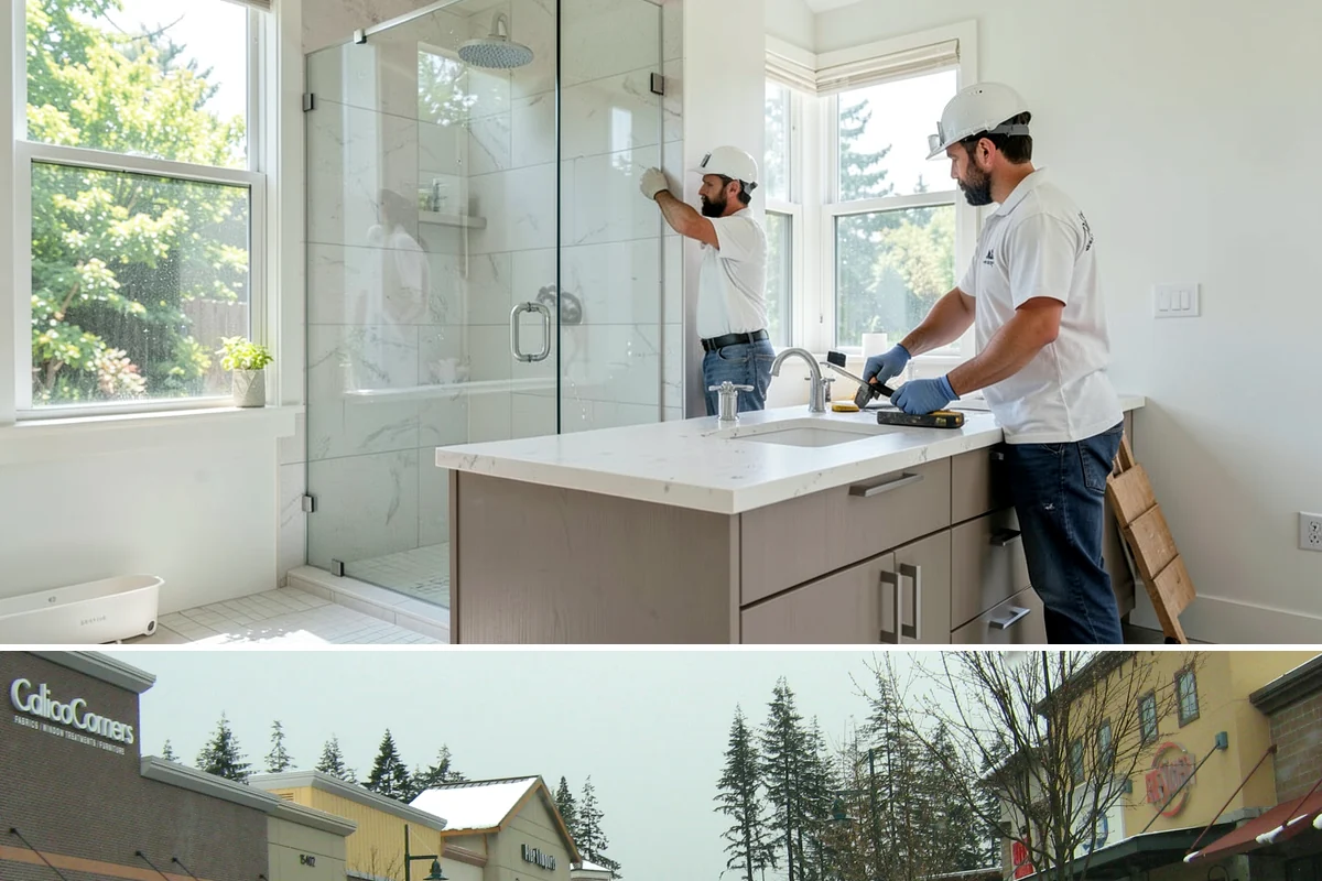 Office Cabinetry in Mill Creek, Snohomish County, WA - Office cabinetry is indoor work scheduled at your convenience any time of year.