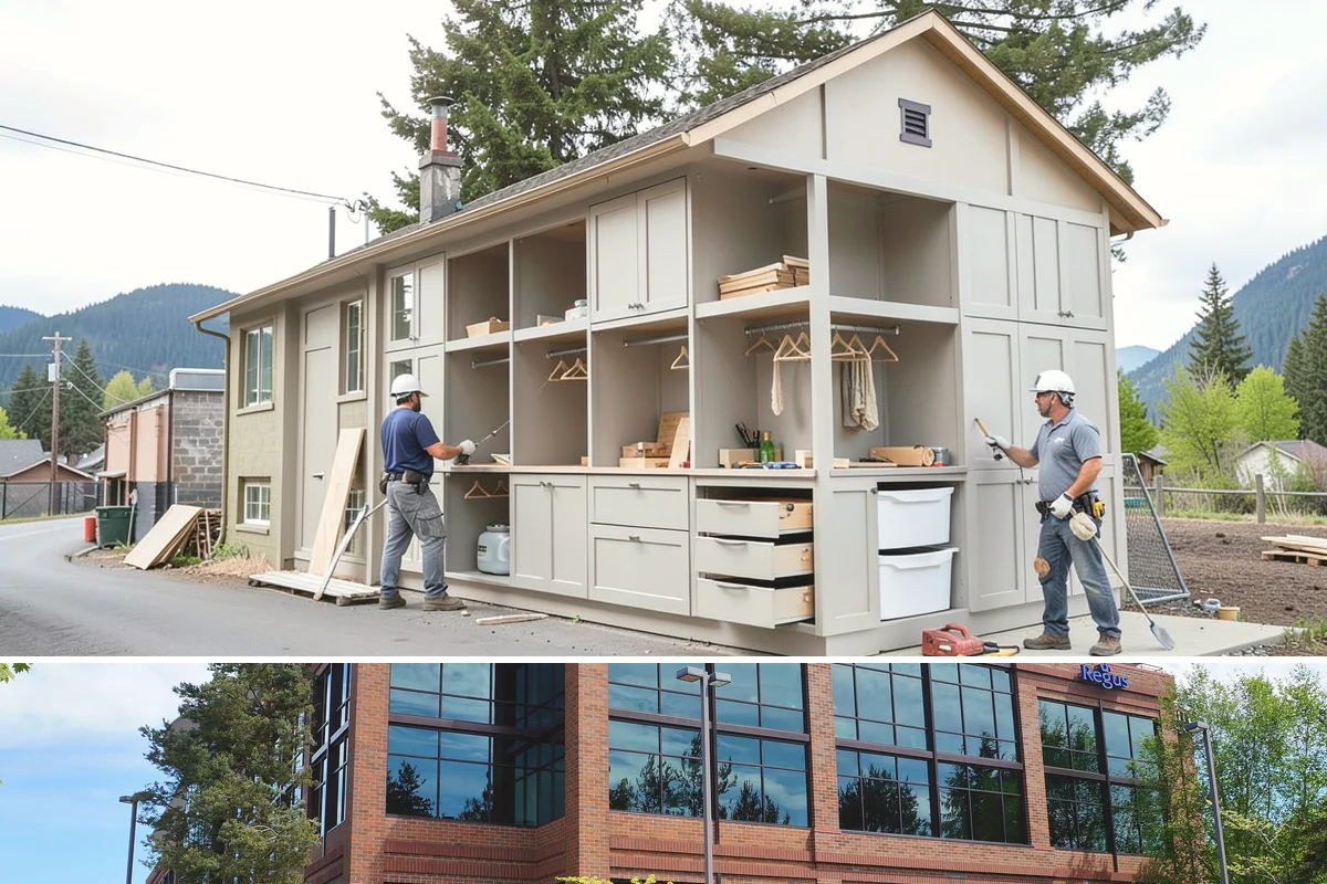 Office Cabinetry in Mountlake Terrace, Snohomish County, WA - Office cabinetry is indoor work scheduled at your convenience any time of year.