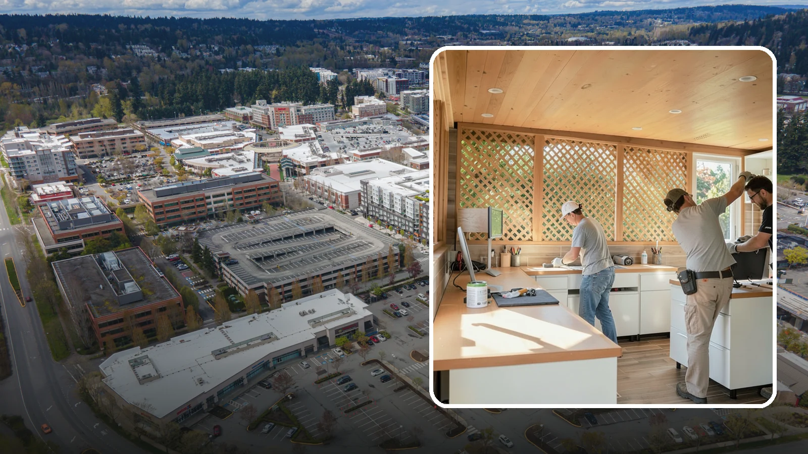 Office Cabinetry in Redmond, King County, WA - Installing built-in office cabinetry that organizes your workspace with custom desks, shelving, and storage.
