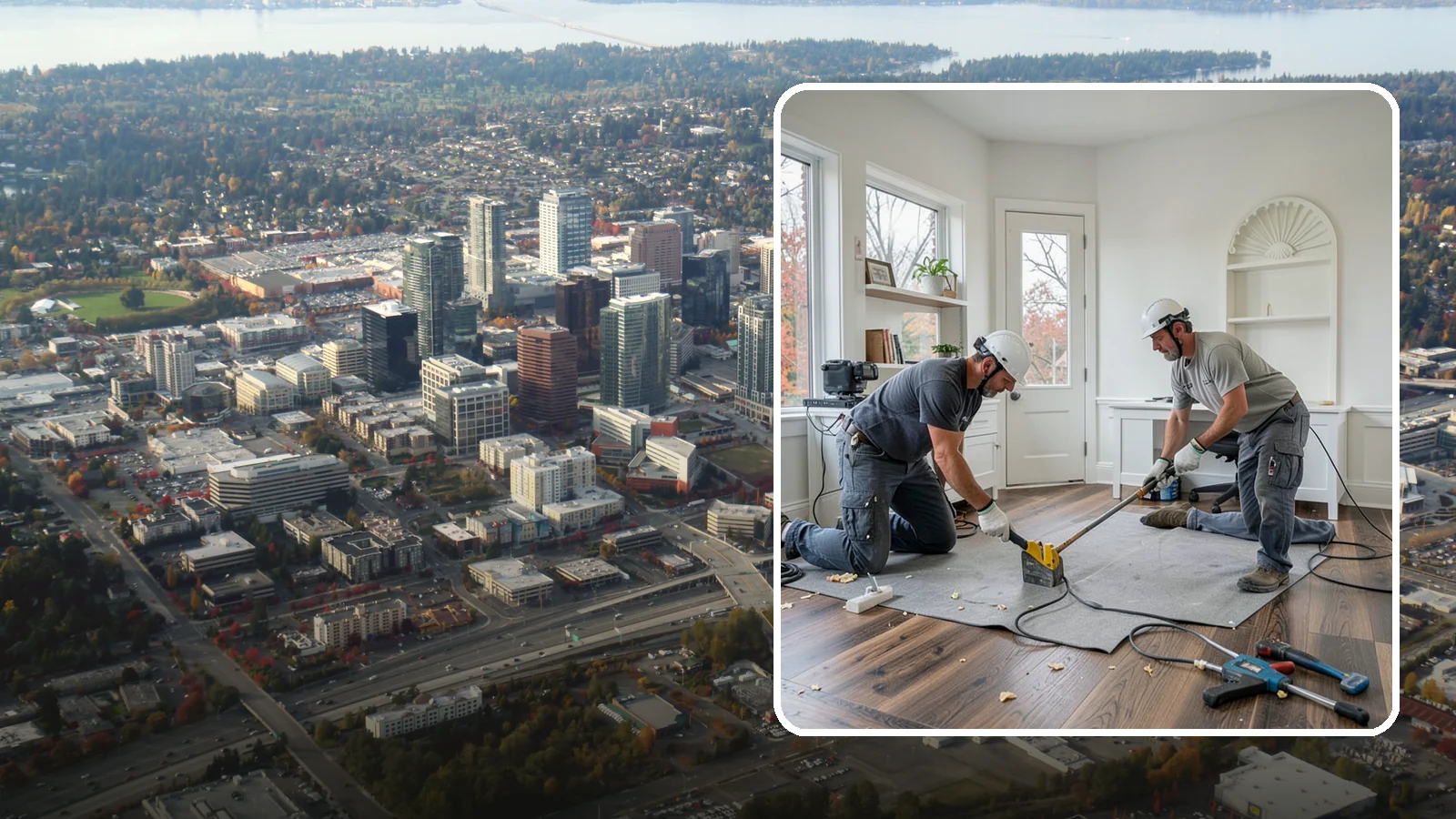 Office Flooring Installation in Bellevue, King County, WA - Professional office flooring installation that combines durability, comfort, and a polished look for productive workspaces.