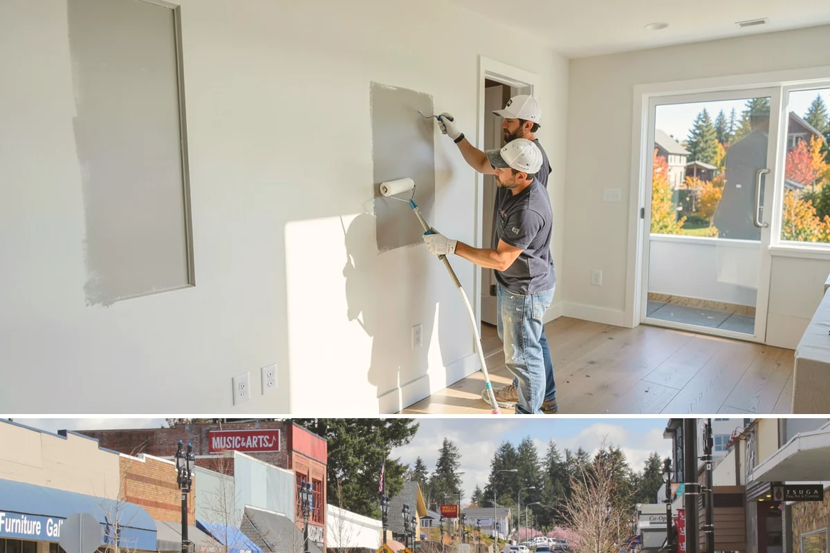 Office Flooring Installation in Bothell, King County, WA - Office flooring can be installed any season to fit your work and remodeling schedule.