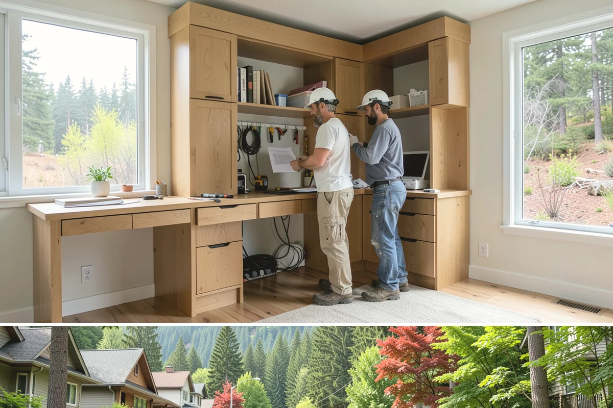 Office Flooring Installation in Darrington, Snohomish County, WA - Office flooring can be installed any season to fit your work and remodeling schedule.