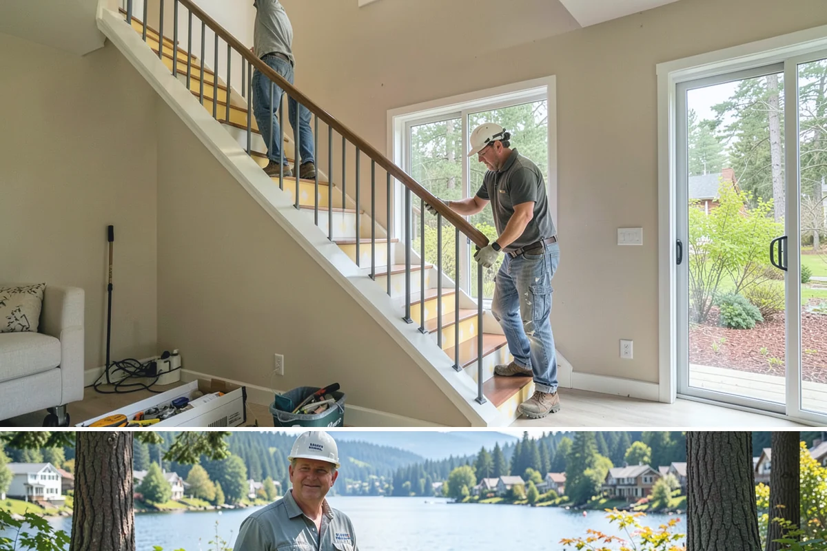 Office Flooring Installation in Milton, King County, WA - Office flooring can be installed any season to fit your work and remodeling schedule.