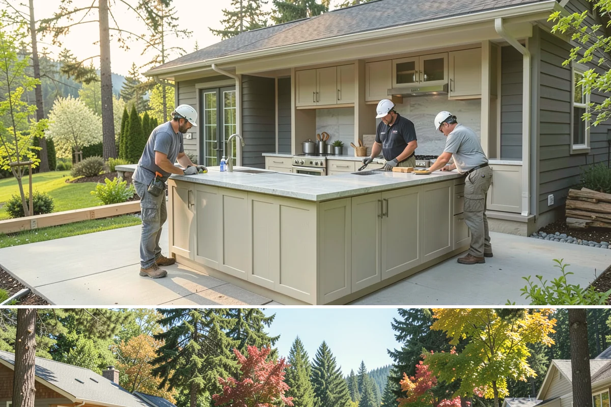Office Flooring Installation in Orting, Pierce County, WA - Office flooring can be installed any season to fit your work and remodeling schedule.